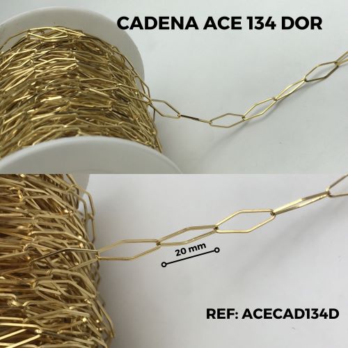 CADENA ROMBO ACERO #134 (X METRO)