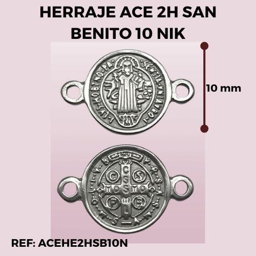 HERRAJE SAN BENITO NIKEL 10mm 2H (acero)