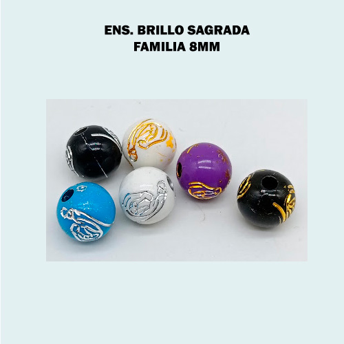 BOLA 8mm SAGRADA FAMILIA BRILLO (500gr)