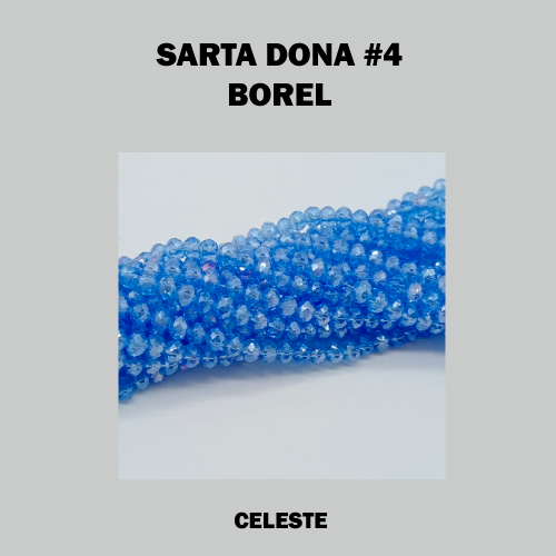 DONA MURANO 4mm CELESTE BOREAL (SARTA)