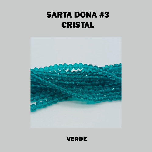 DONA MURANO 3mm VERDE (SARTA)