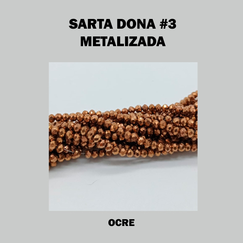 DONA MURANO 3mm OCRE (SARTA)