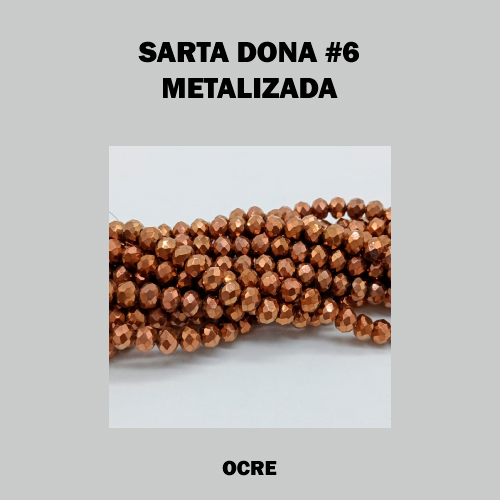 DONA MURANO 6mm OCRE (SARTA)