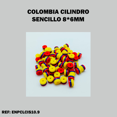 CILINDRO COLOMBIA 8x6MM SENCILLA (X 1.000 UND)