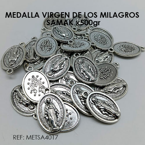 MEDALLA VIRGEN DE LOS MILAGROS 25*15 x500gr (samak 4017) - Imagen 3