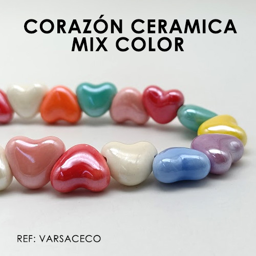 CORAZÓN EN CERÁMICA (sarta)
