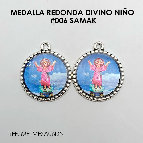 MEDALLA REDONDA DIVINO NIÑO (SAMAK 006)