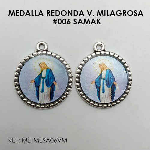 MEDALLA REDONDA VIRGEN MILAGROSA (SAMAK 006)