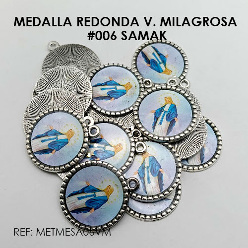 MEDALLA REDONDA VIRGEN MILAGROSA (SAMAK 006) - Imagen 2