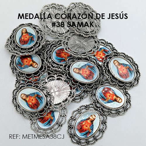 MEDALLA CORAZÓN DE JESÚS (SAMAK 38) - Imagen 2
