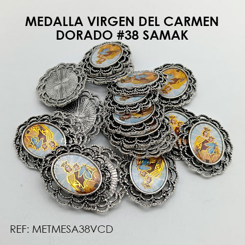 MEDALLA VIRGEN DEL CARMEN DORADO (SAMAK 38) - Imagen 2