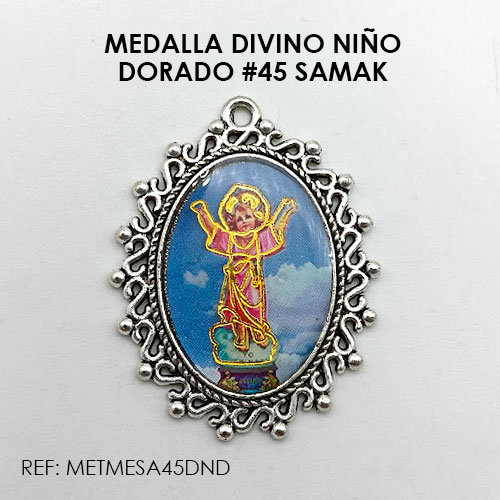 MEDALLA DIVINO NIÑO DORADO (SAMAK 45)