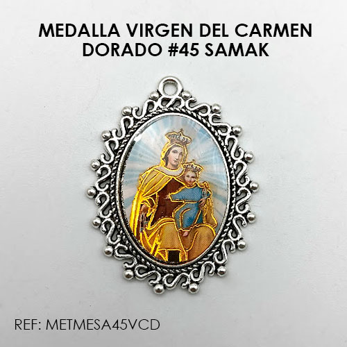 MEDALLA VIRGEN DEL CARMEN DORADO (SAMAK 45)