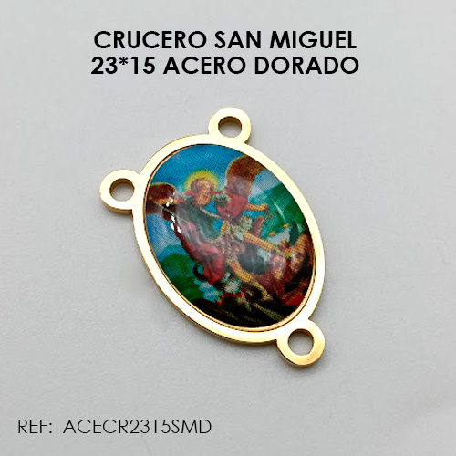 CRUCERO SAN MIGUEL DORADO (23*15 ACERO)