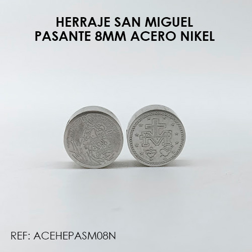 PASANTE SAN MIGUEL NIKEL 8mm (acero)