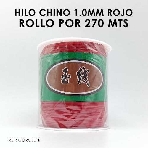 HILO CHINO 1.0 ROJO (ROLLO POR 270 METROS)